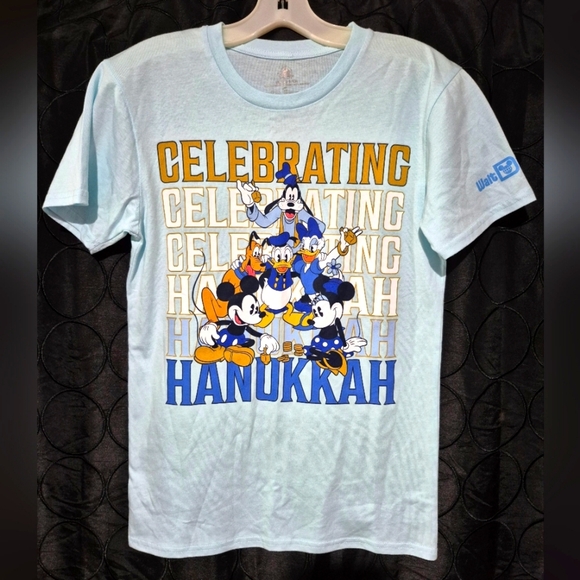 Disney MICKEY AND FRIENDS Hanukkah Celebration T-Shirt - Picture 1 of 5